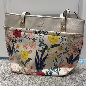 Floral Beige Tote Bag by Nanette Lepore